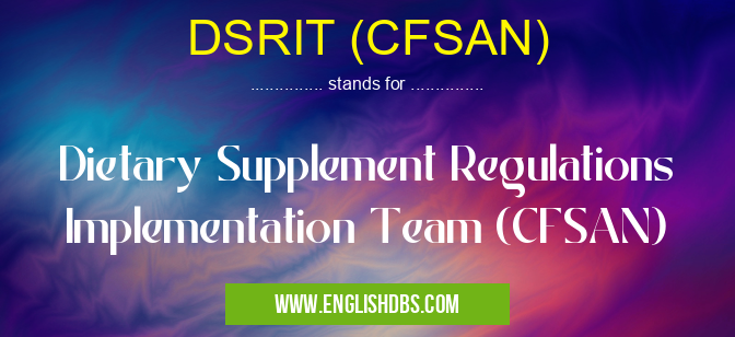 DSRIT (CFSAN)