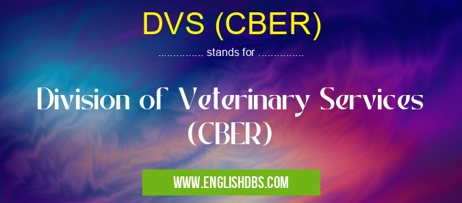 DVS (CBER)