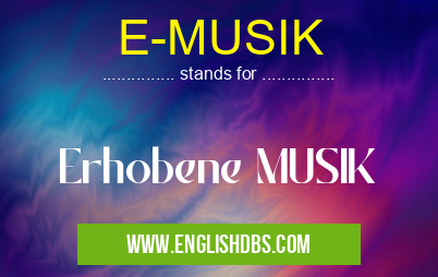 E-MUSIK