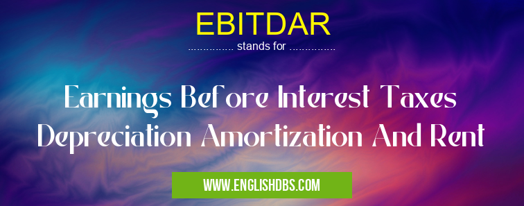 EBITDAR
