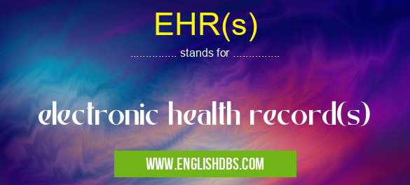 EHR(s)