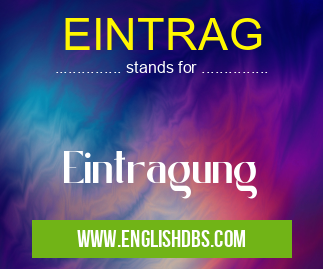 EINTRAG