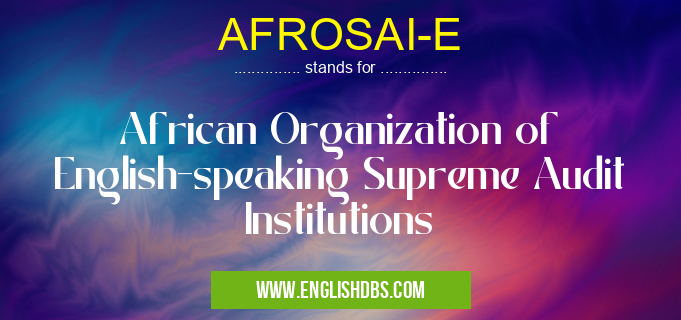 AFROSAI-E