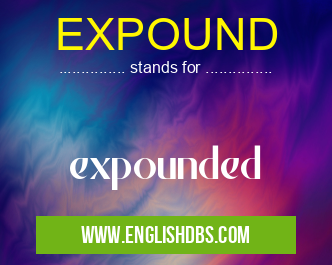 EXPOUND