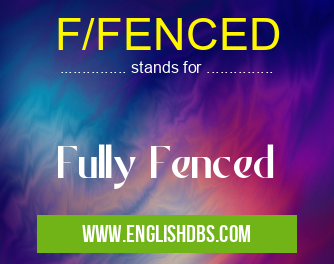 F/FENCED