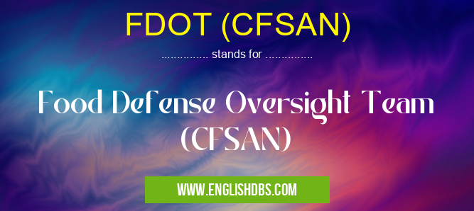 FDOT (CFSAN)