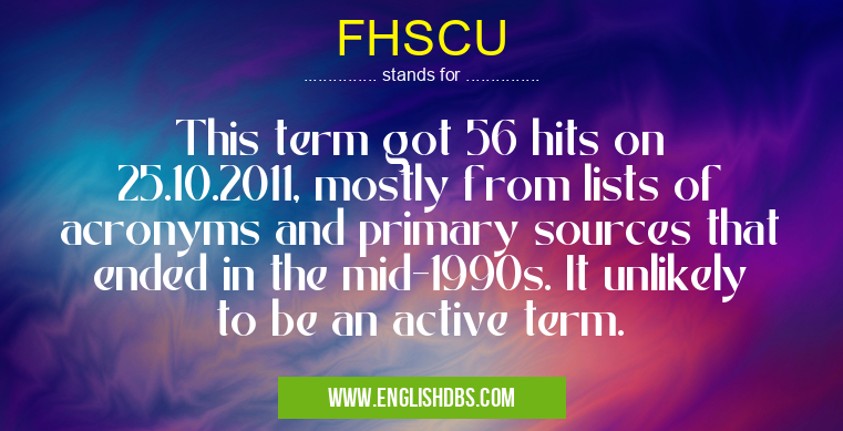 FHSCU