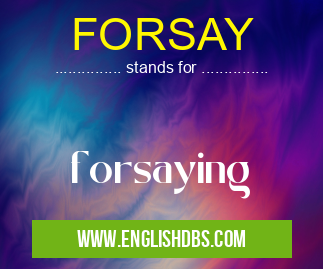 FORSAY