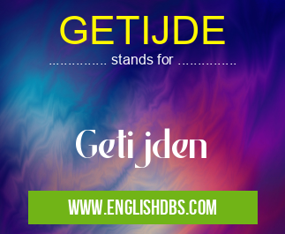 GETIJDE