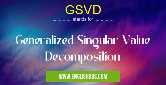 GSVD
