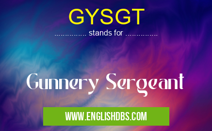 GYSGT