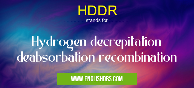 HDDR