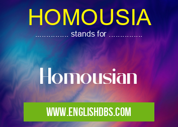 HOMOUSIA