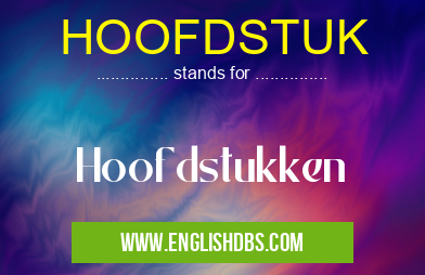HOOFDSTUK