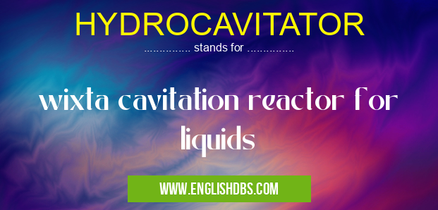 HYDROCAVITATOR