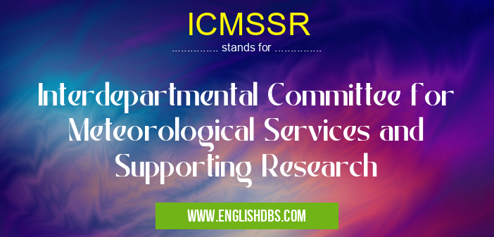 ICMSSR
