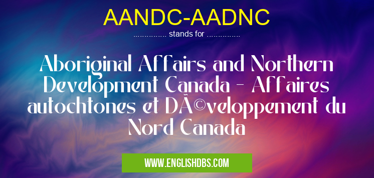 AANDC-AADNC