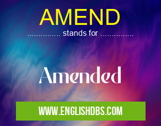 AMEND