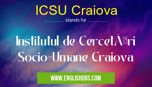 ICSU Craiova