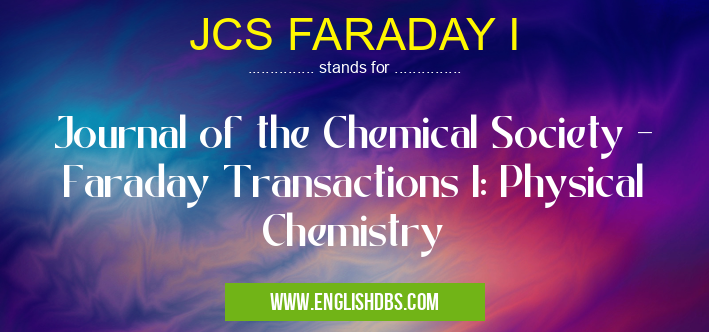 JCS FARADAY I
