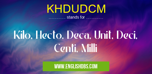 KHDUDCM