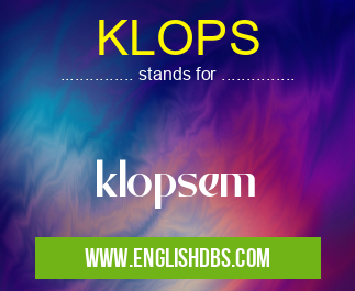 KLOPS
