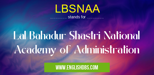 LBSNAA