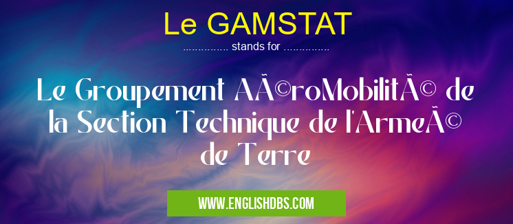 Le GAMSTAT