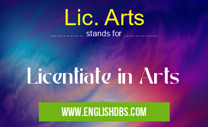 Lic. Arts