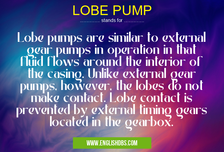 LOBE PUMP