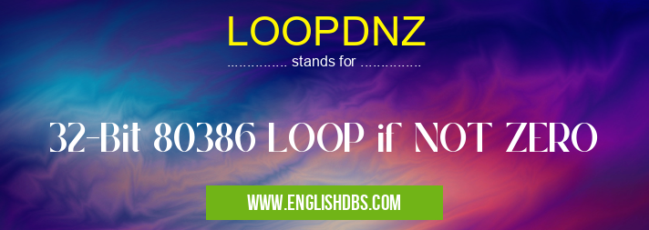 LOOPDNZ