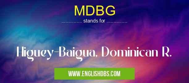 MDBG