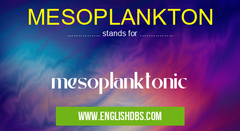 MESOPLANKTON