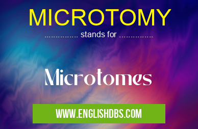 MICROTOMY