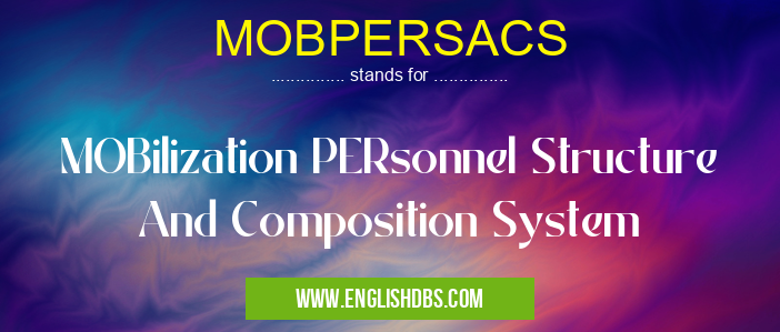MOBPERSACS