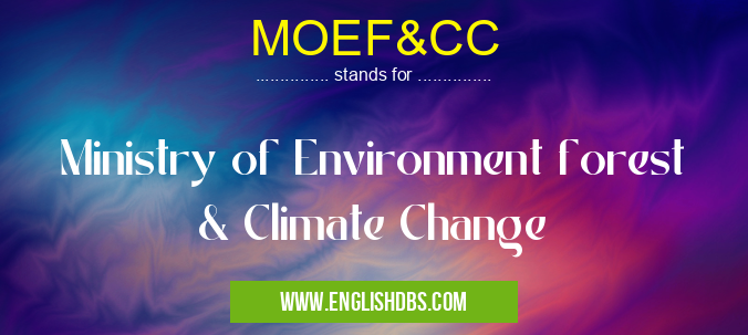 MOEF&CC