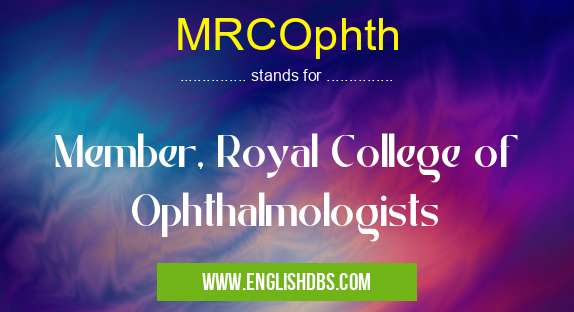 MRCOphth