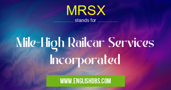 MRSX