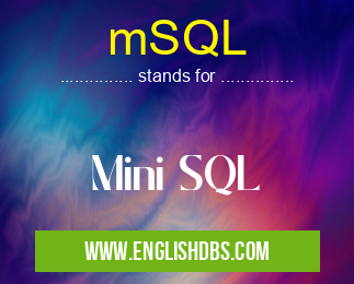 mSQL