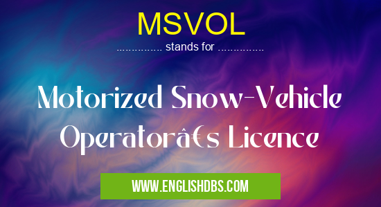 MSVOL
