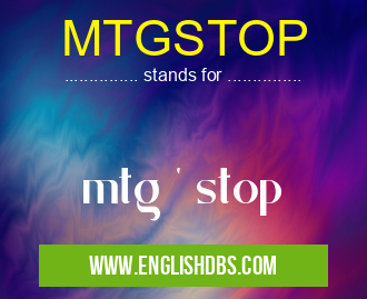 MTGSTOP