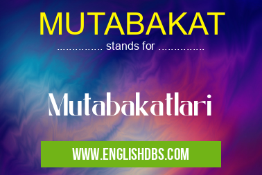 MUTABAKAT
