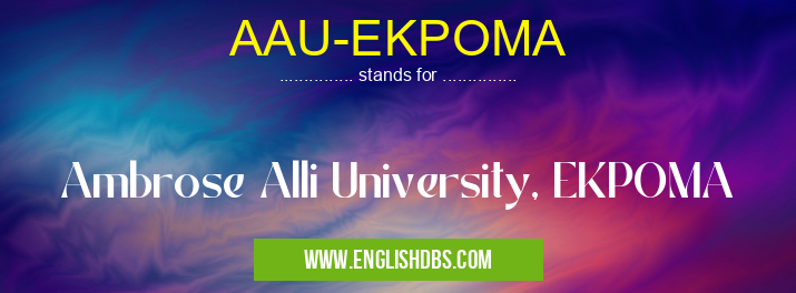 AAU-EKPOMA