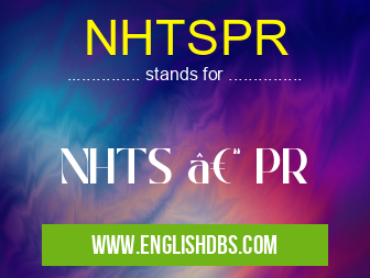 NHTSPR