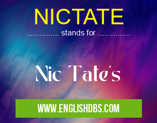 NICTATE
