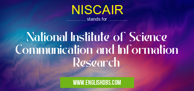NISCAIR
