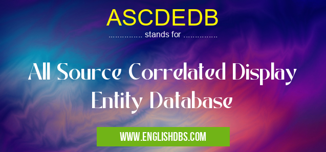 ASCDEDB