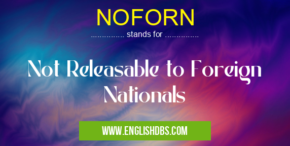 NOFORN