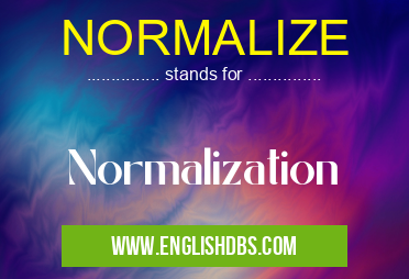 NORMALIZE