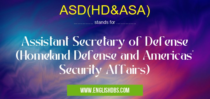 ASD(HD&ASA)